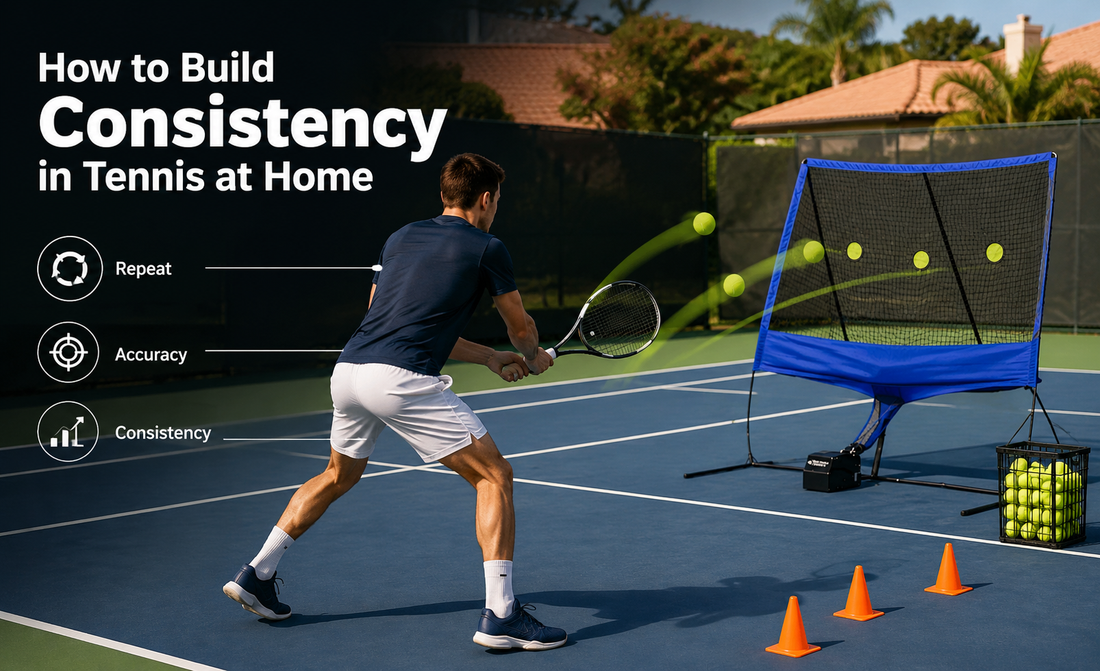 How to Build Consistency in Tennis at Home