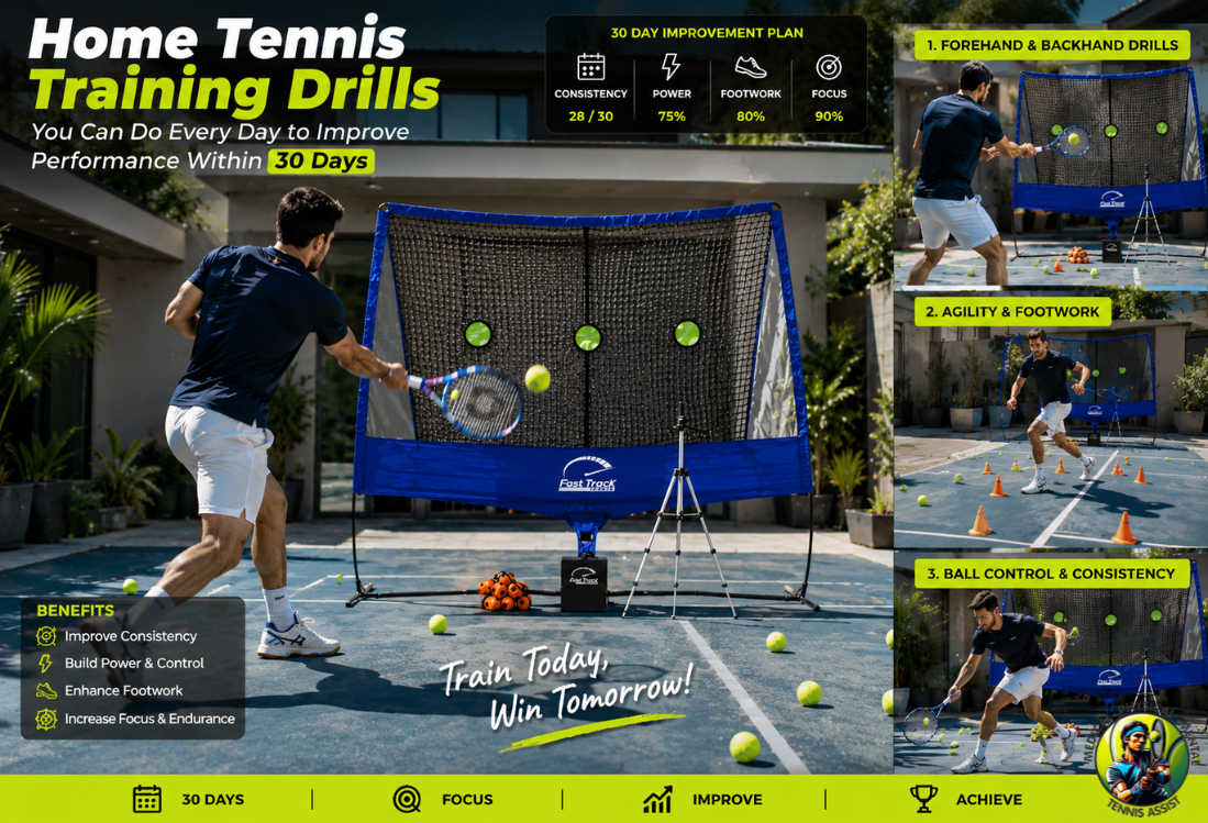 Home Tennis Training Drills You Can Do Every Day to Improve Performance Within 30 Days